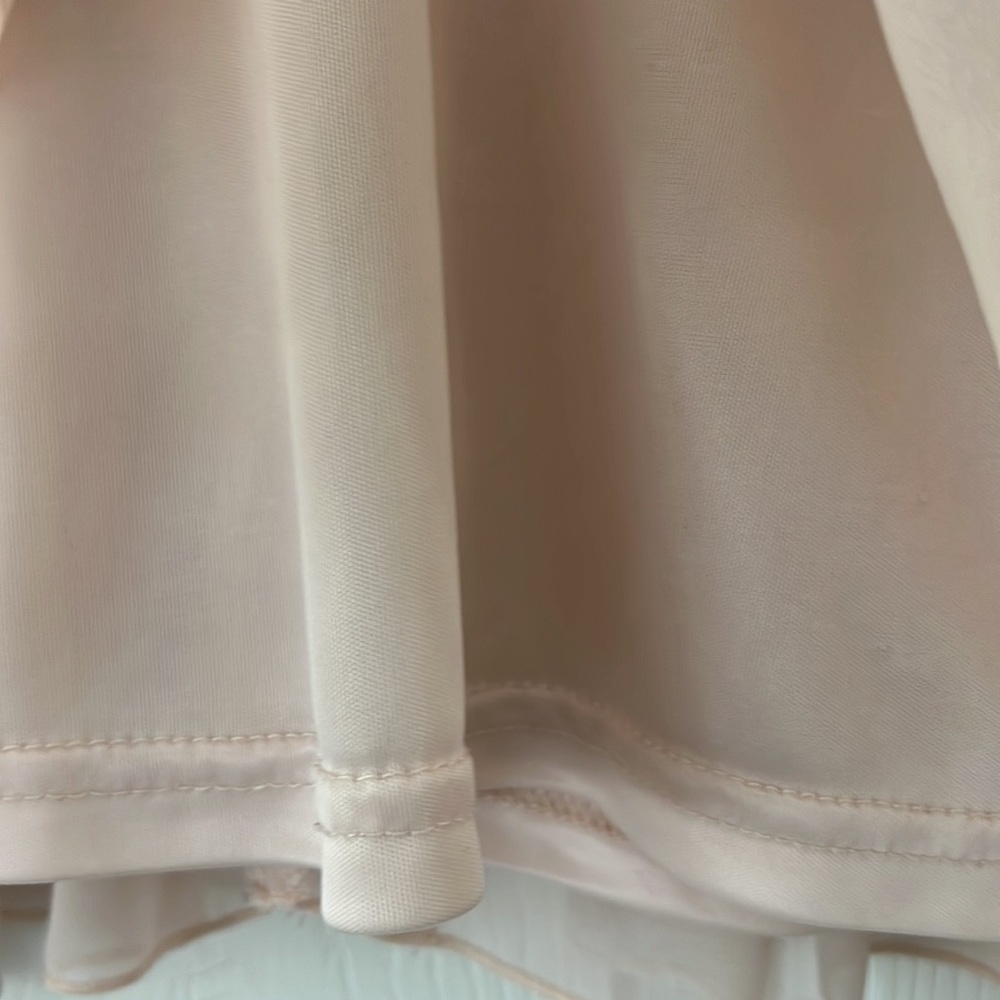 Pink Flowy Double Ruffle Skirt - Picture 4 of 5